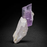Purplish Pink Kunzite On Quartz